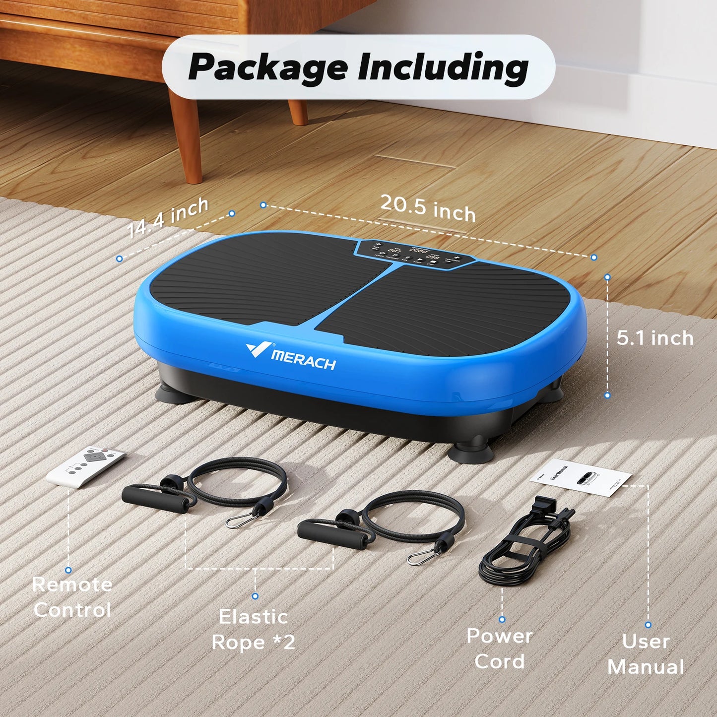 MERACH EMS Vibration Plate Exercise Machine .