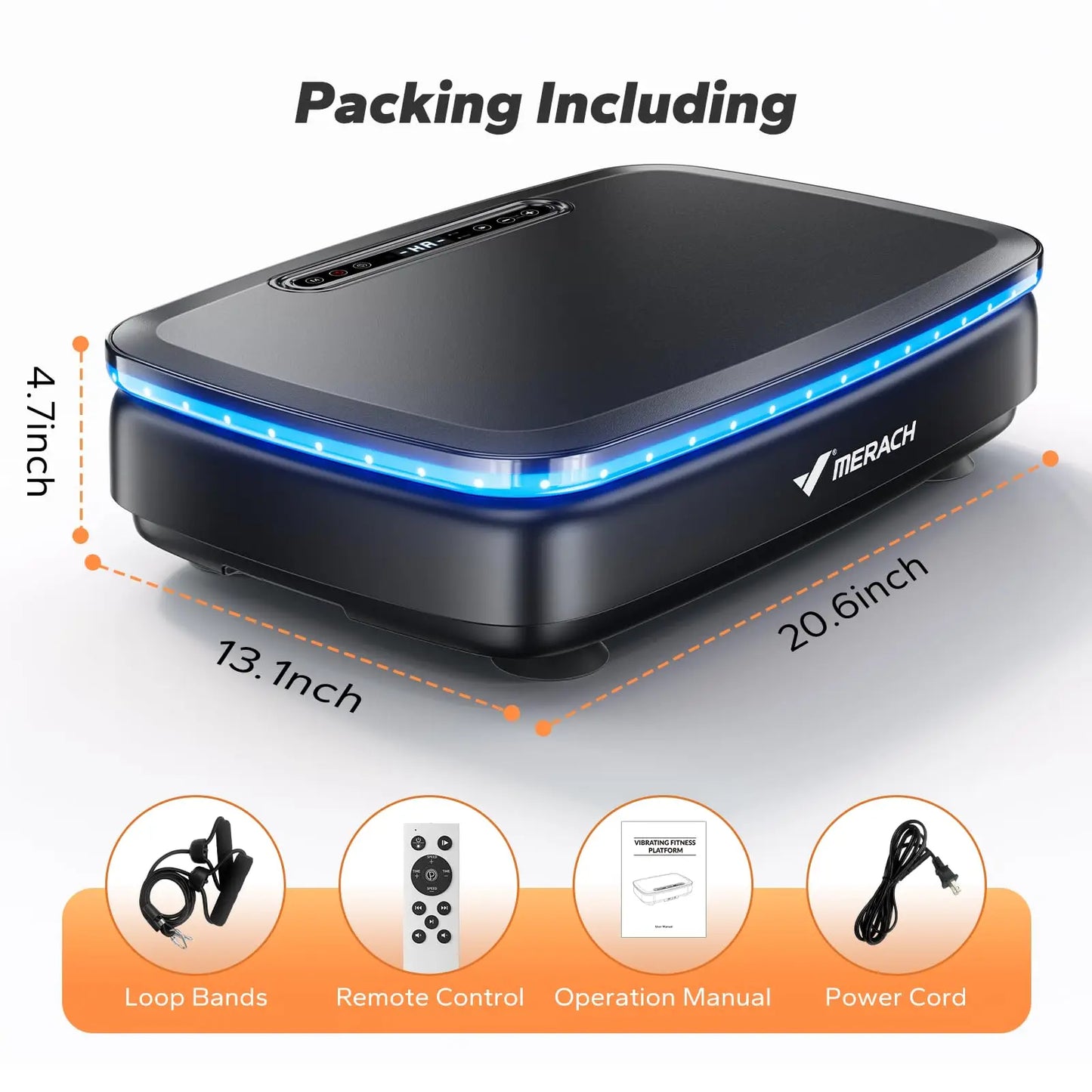 MERACH Vibration Plate Exercise Machine with Light .