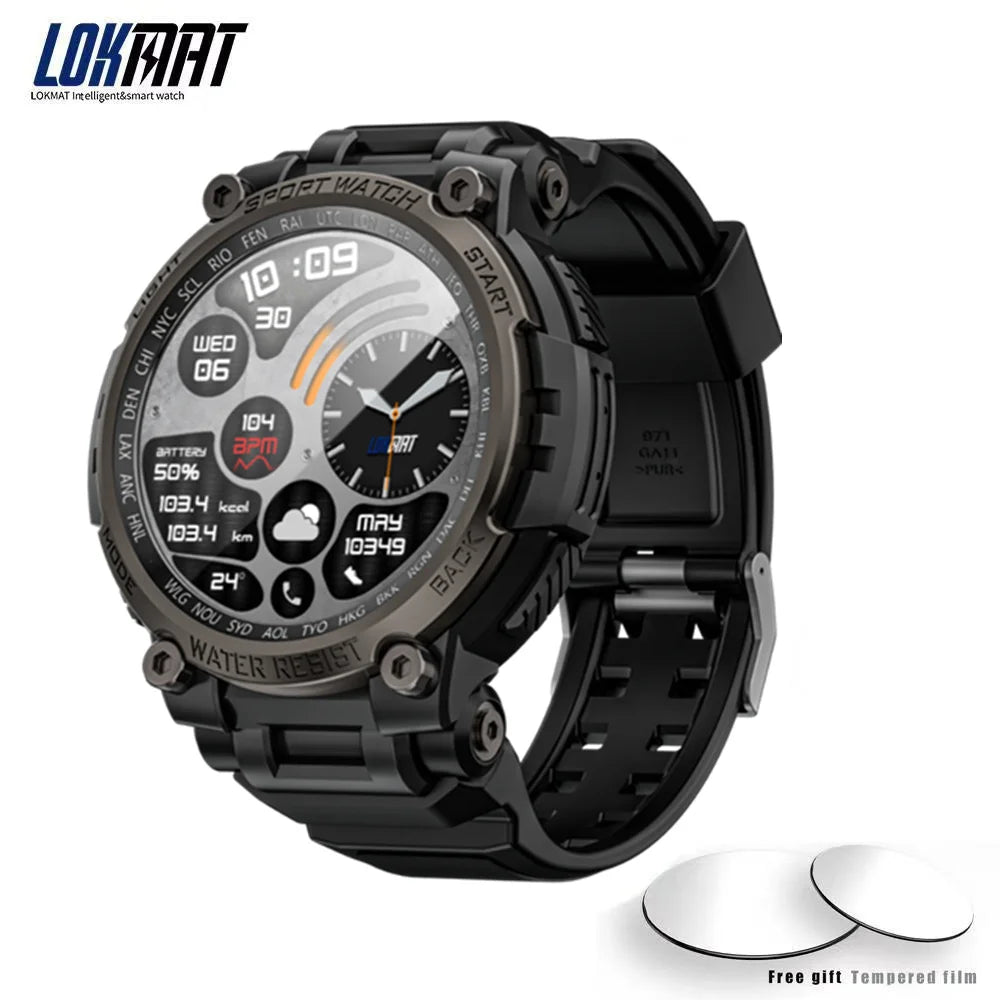 LOKMAT New ATTACK MAX Sport Rugged Smart Watch BT & Waterproof.