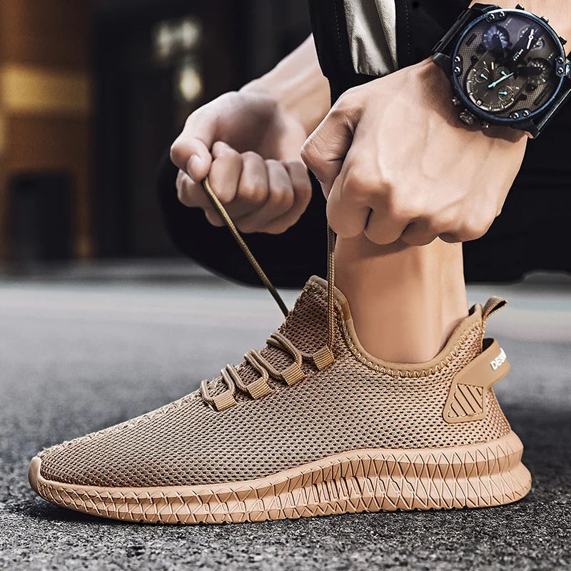Designer Leather Chunky Sneakers For Men.
