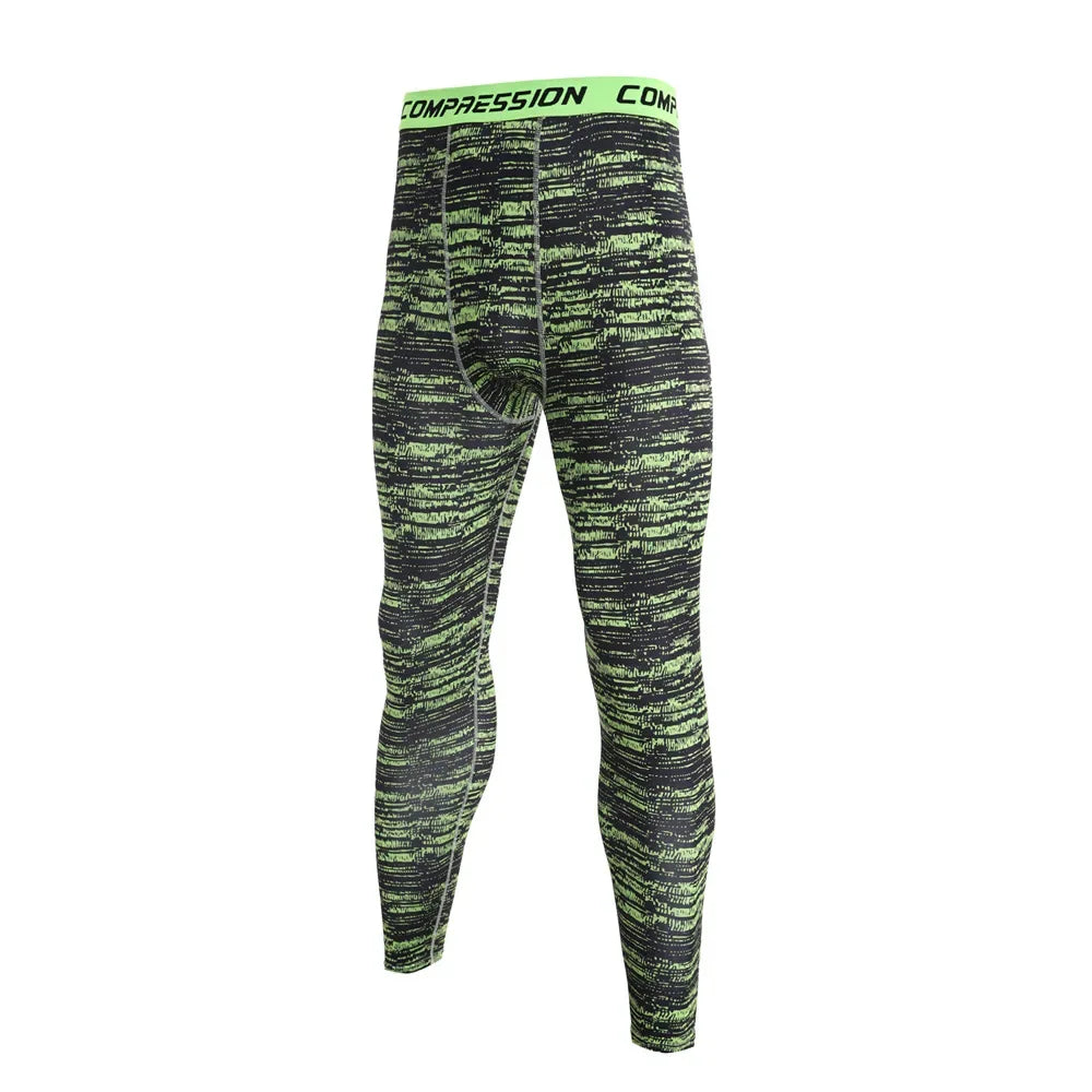 Men Camouflage Running Jogging Tights.