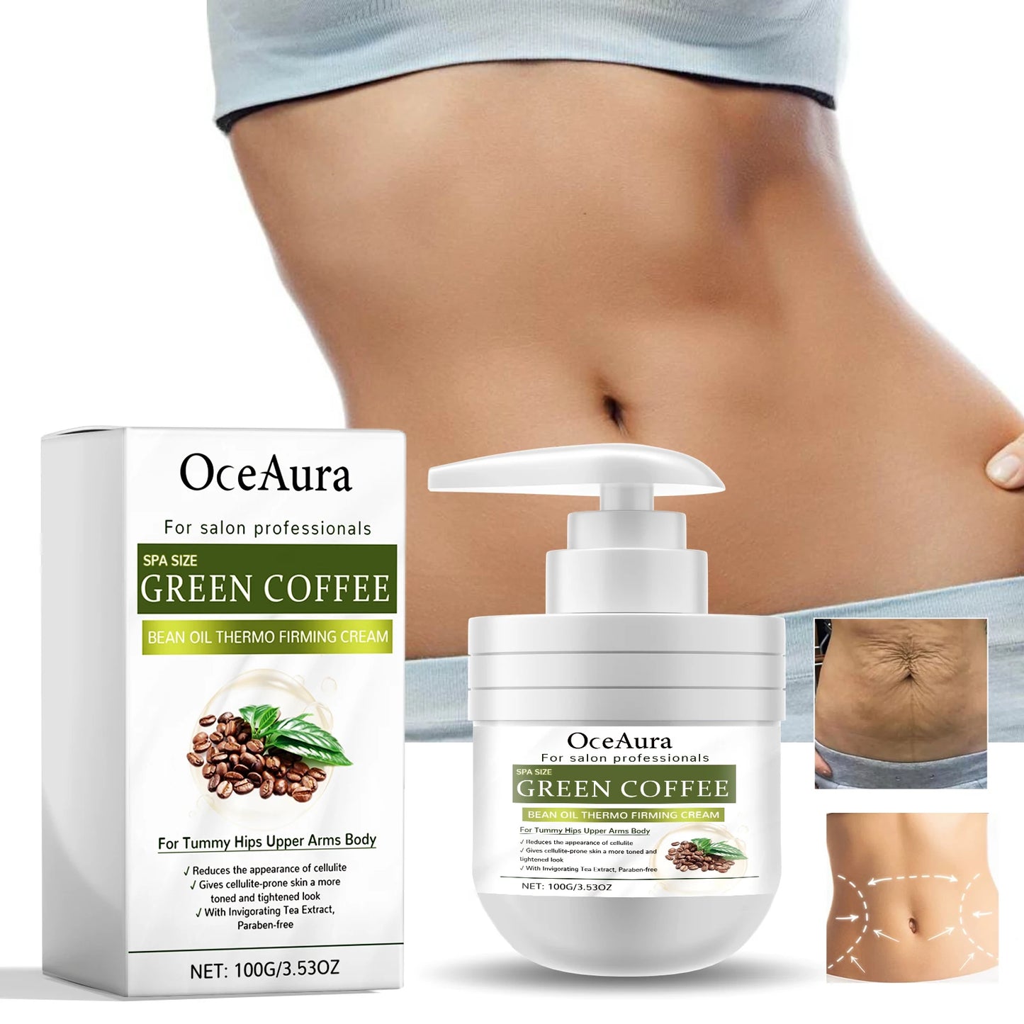 OCEAURA Lifting, Anti-Cellulite. Tightening & Firming Body Oil.