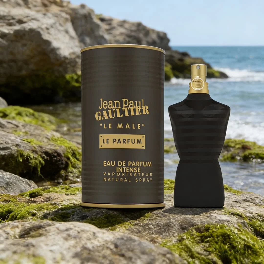 Jean Paul Gaultier Le Male Le Parfum , Black-gold luxury design