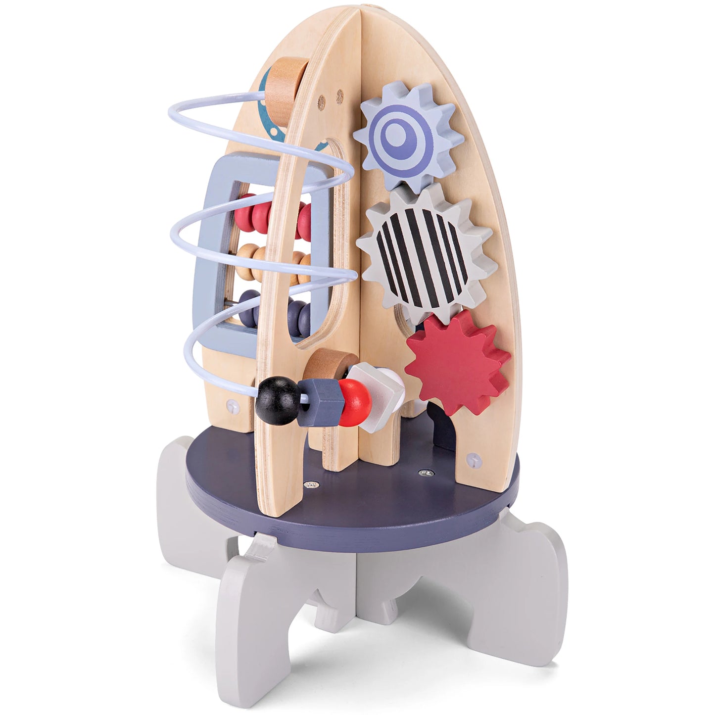 Montessori Wooden Toy Rocket Cube For Toddlers.