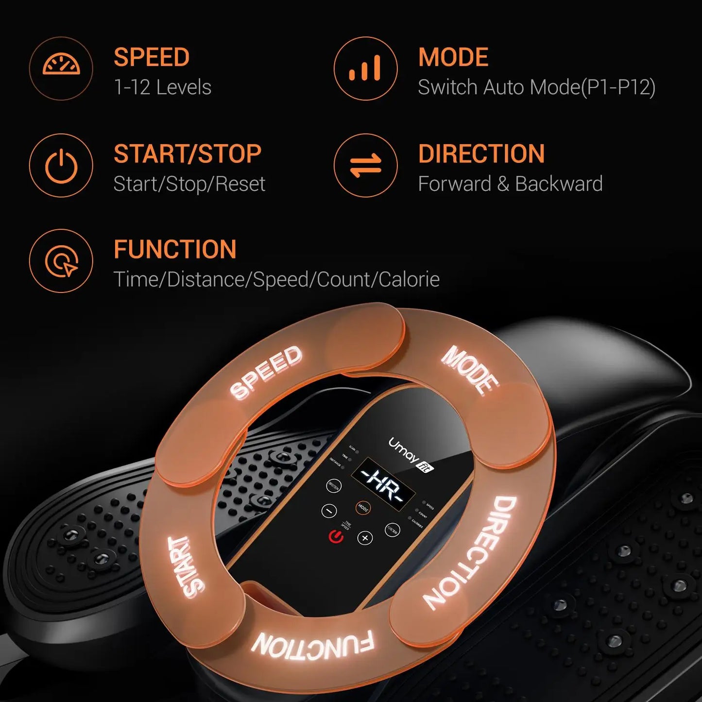 Quiet Portable Under Desk Elliptical Exerciser with Remote.