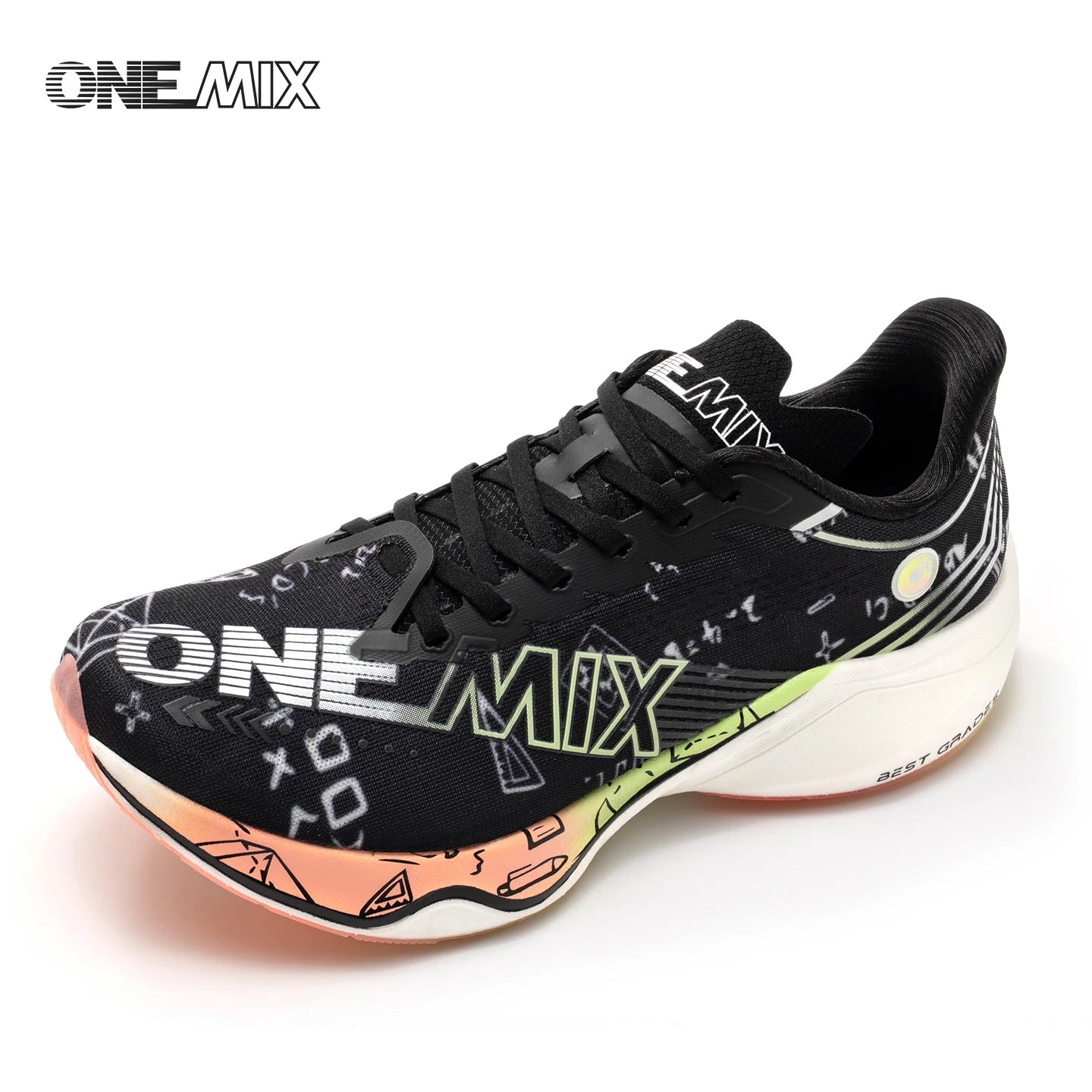 ONEMIX New Nylon Carbon Board Marathon Racing Shoes.
