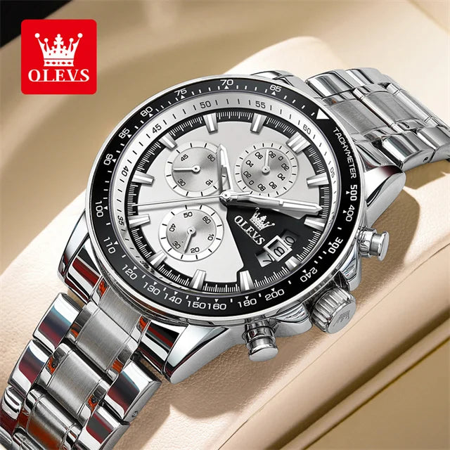 OLEVS Top Men's Watches Luxury Waterproof Luminous Classic Quartz Watch for Men.