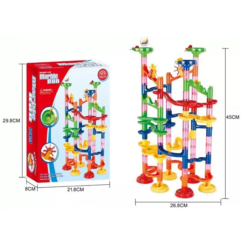 Marble Run Race Track Building Blocks For Kids.