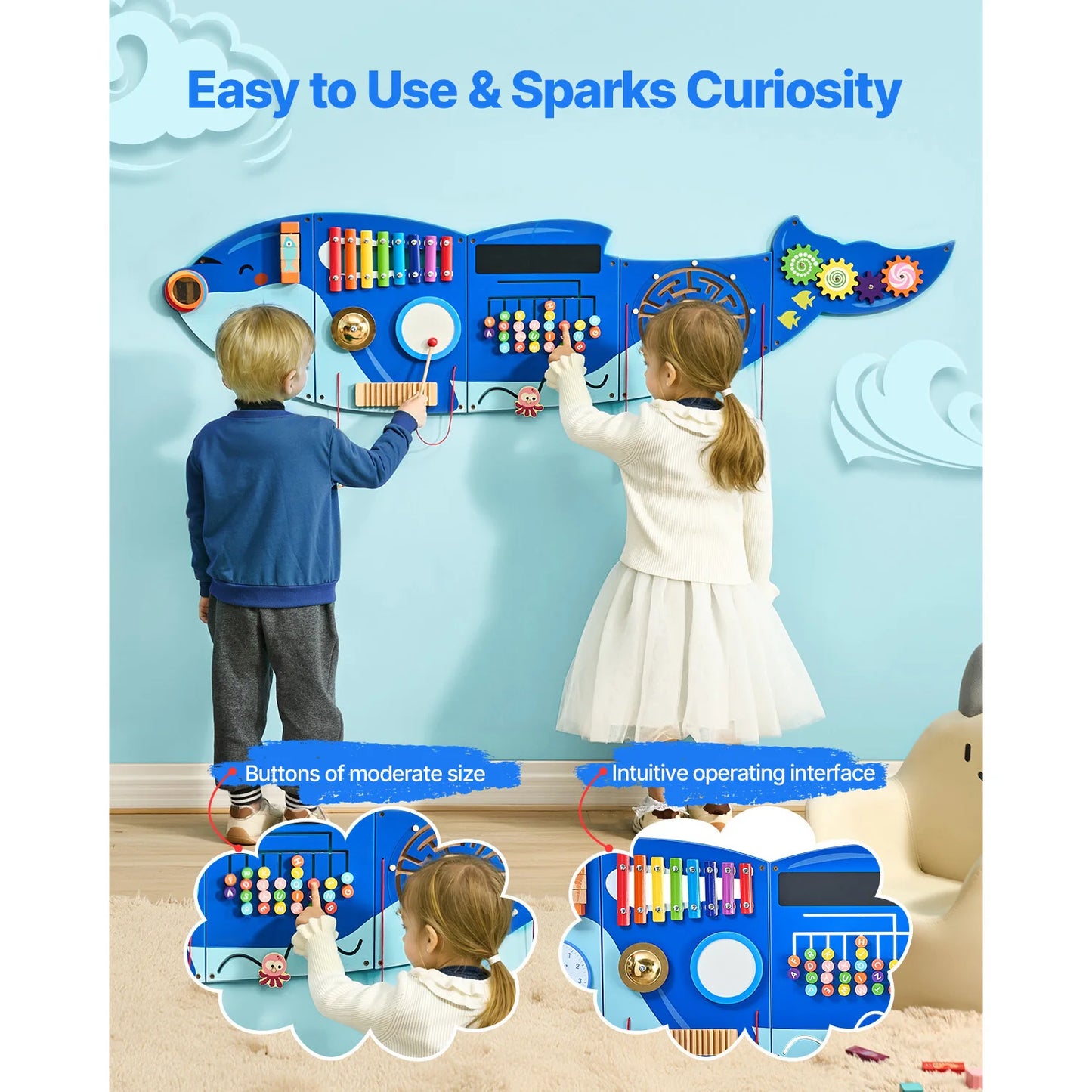 VEVOR Orca Kids Wall Board .