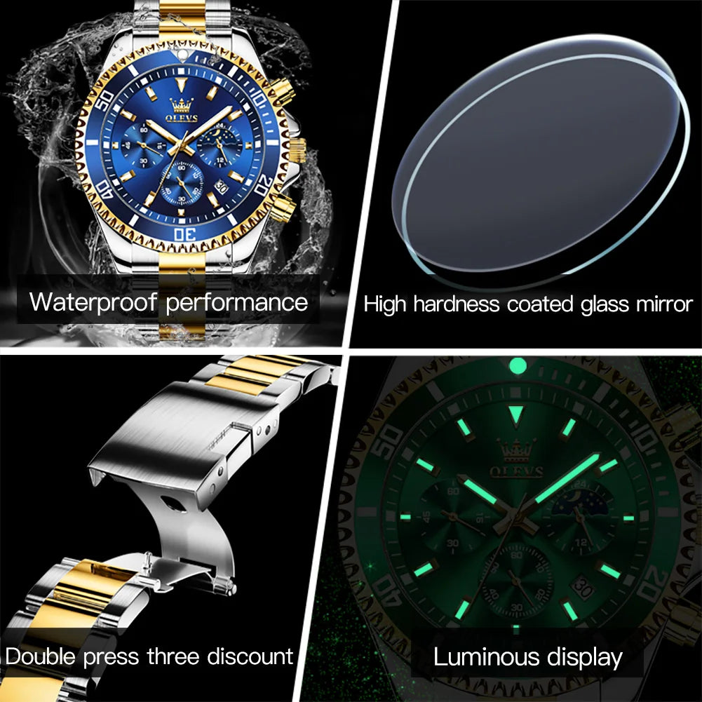 OLEVS waterproof Men's watch.