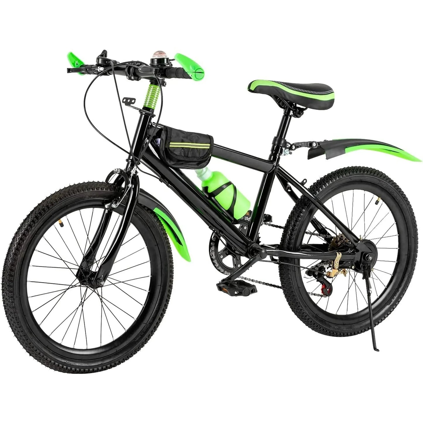 Unisex 20" Mountain Bike With 7 Speeds & Dual-Disc Brakes.