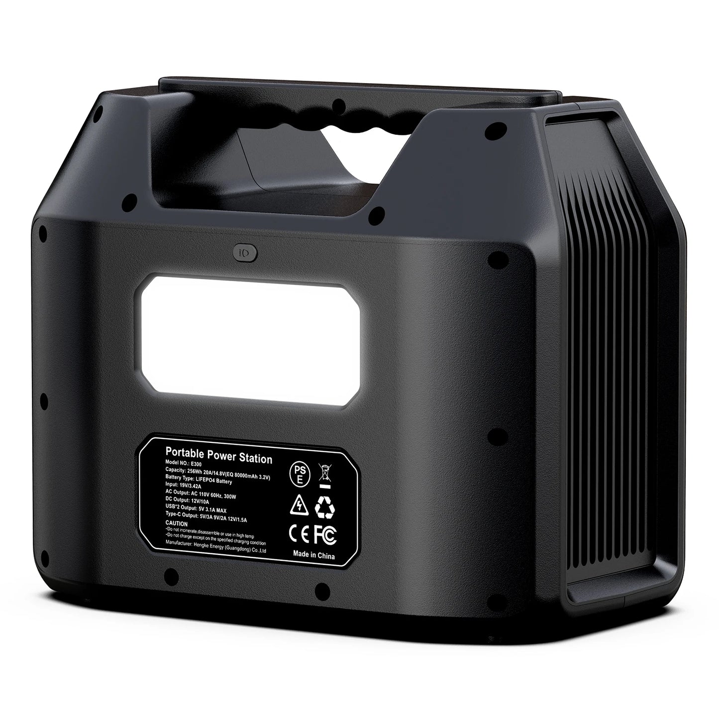 Portable Power Station 300W/150W Solar Generator.