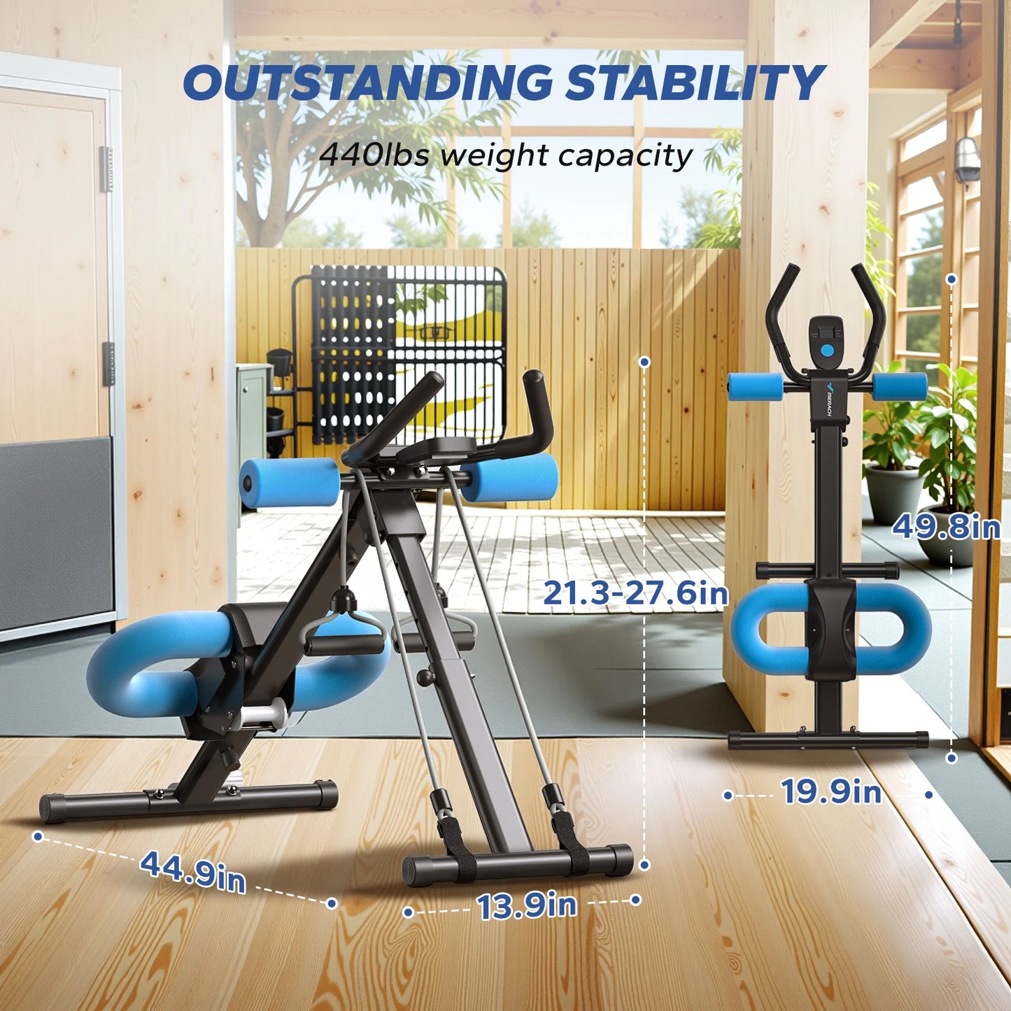 MERACH Ab Machine , Foldable  With Knee Protection.