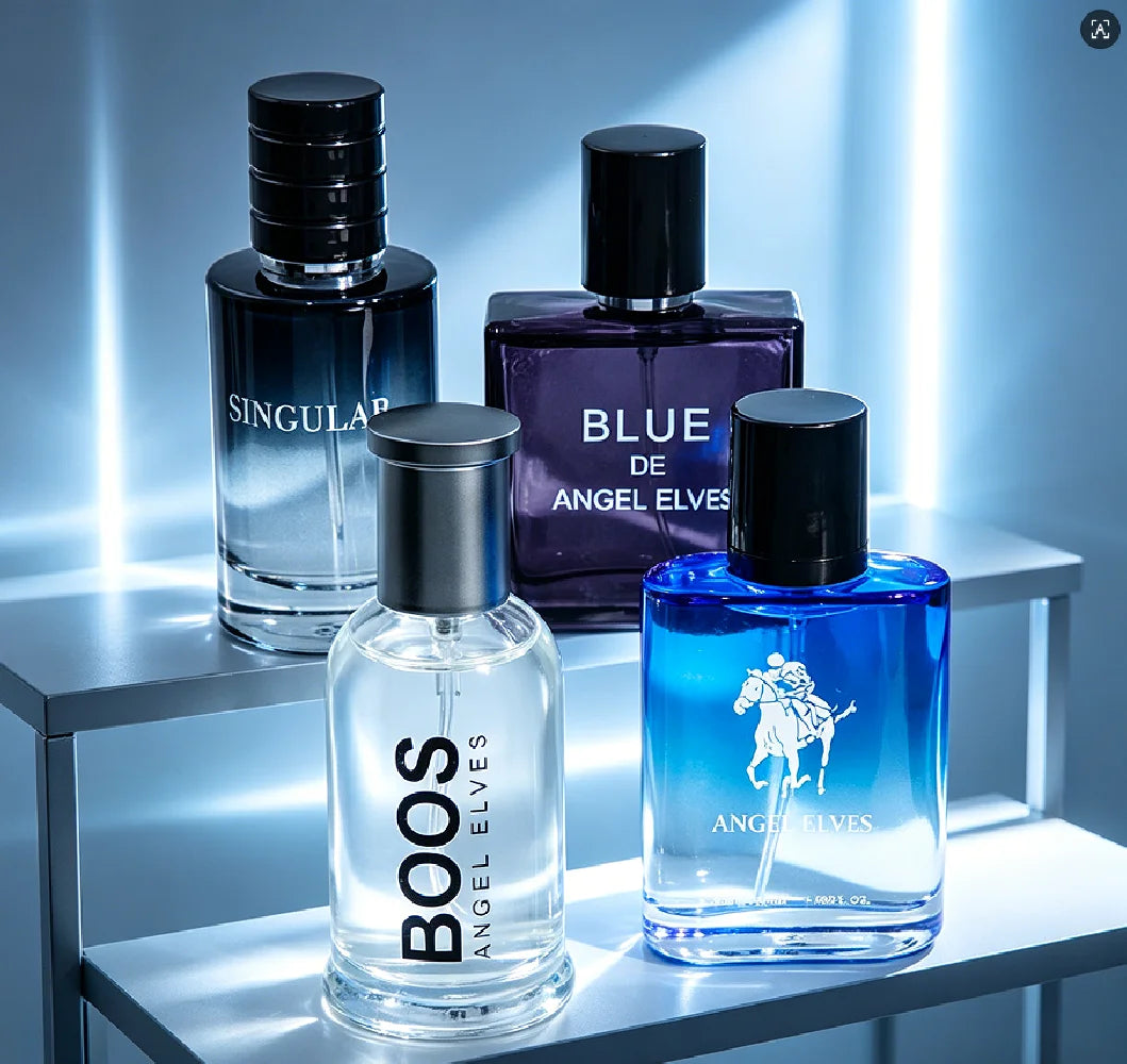 Angel Elves  Long Lasting 4 Pcs Luxury Men Cologne Gift Set.