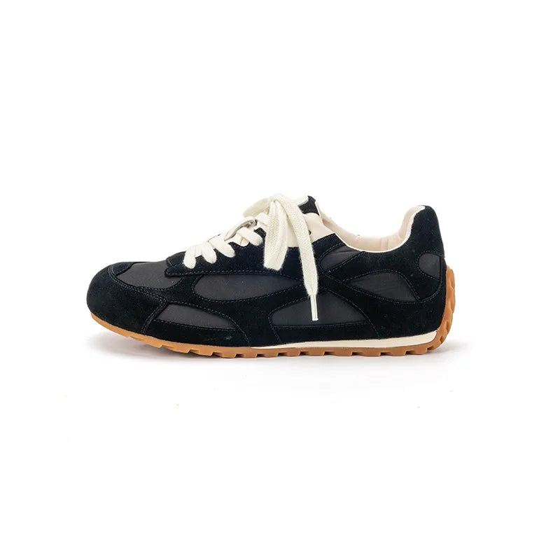 Genuine Leather Retro Training Sneakers For  Women & Men.