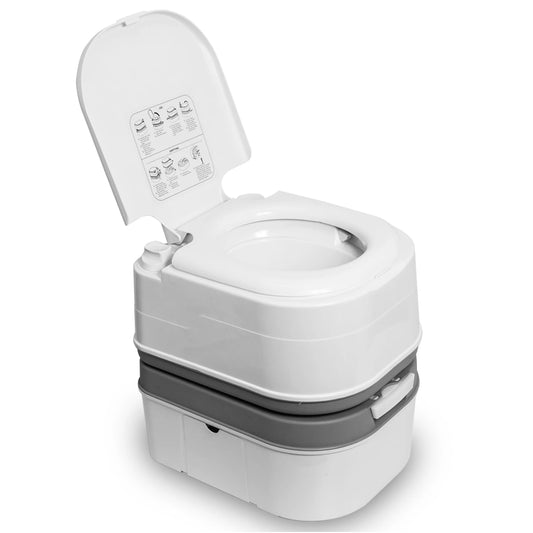 Leak- Proof Portable Toilet  For Camping  With Handle Pumping.