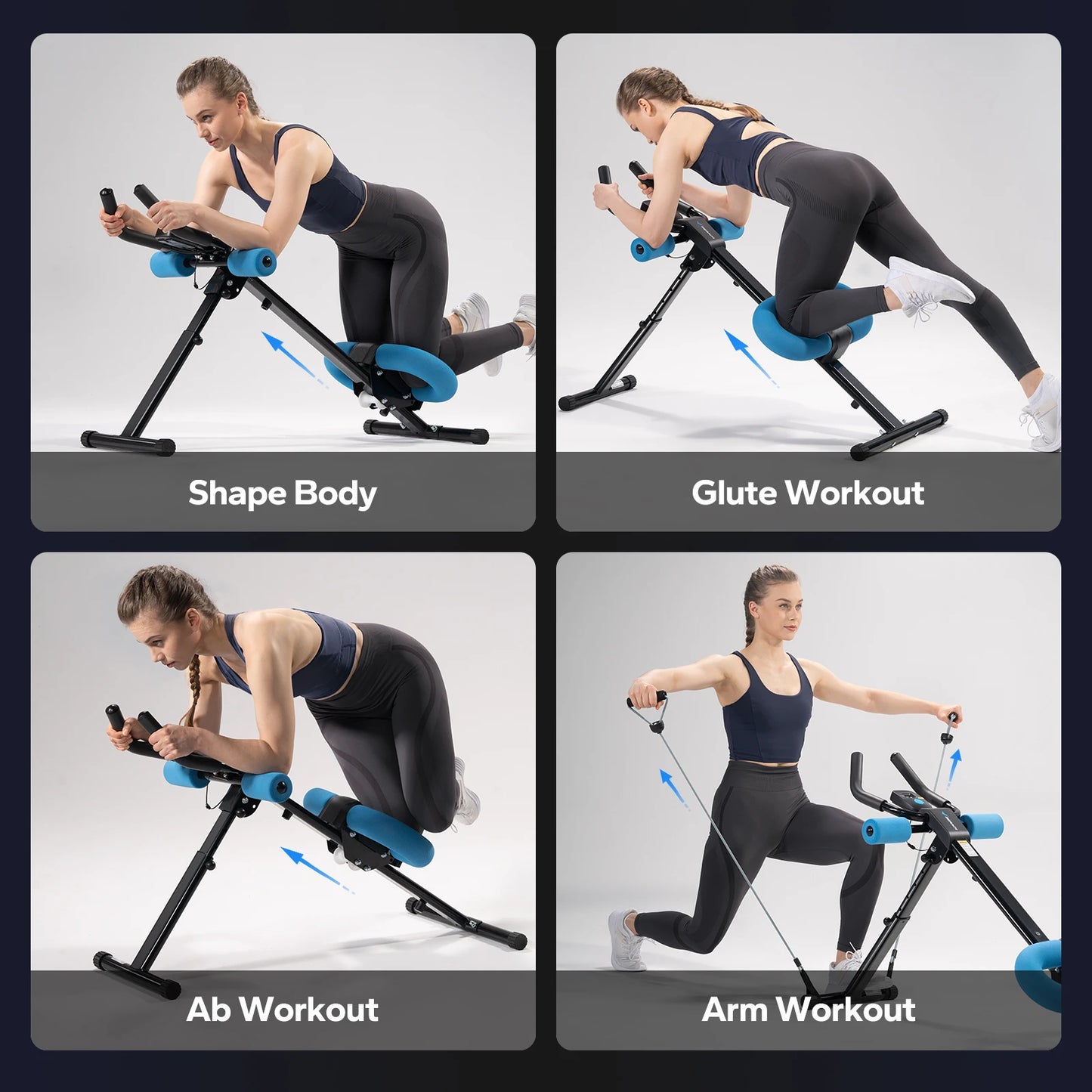 MERACH Ab Machine , Foldable  With Knee Protection.