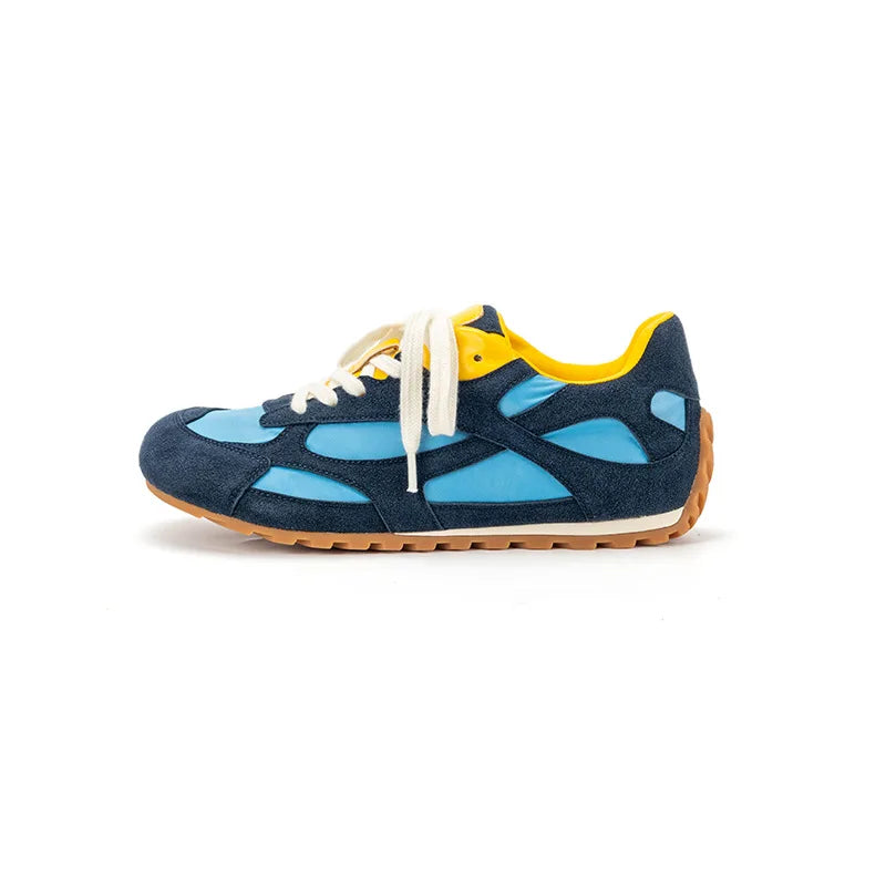 Genuine Leather Retro Training Sneakers For  Women & Men.