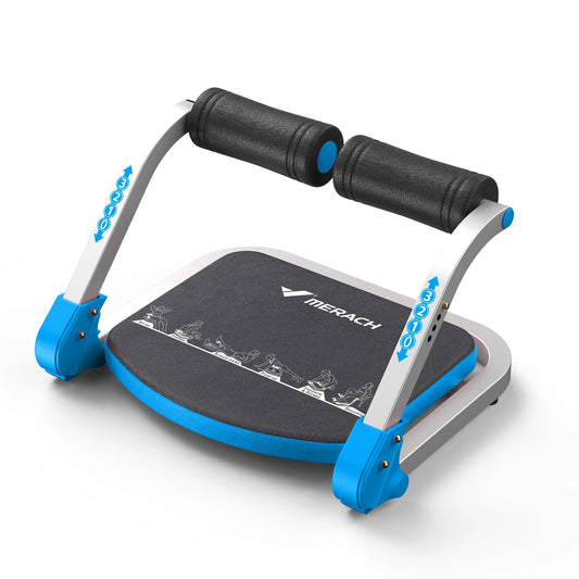 MERACH Ab Machine for Stomach Workout with 3 Adjustable Resistance & Automatic Rebound Sit Up.
