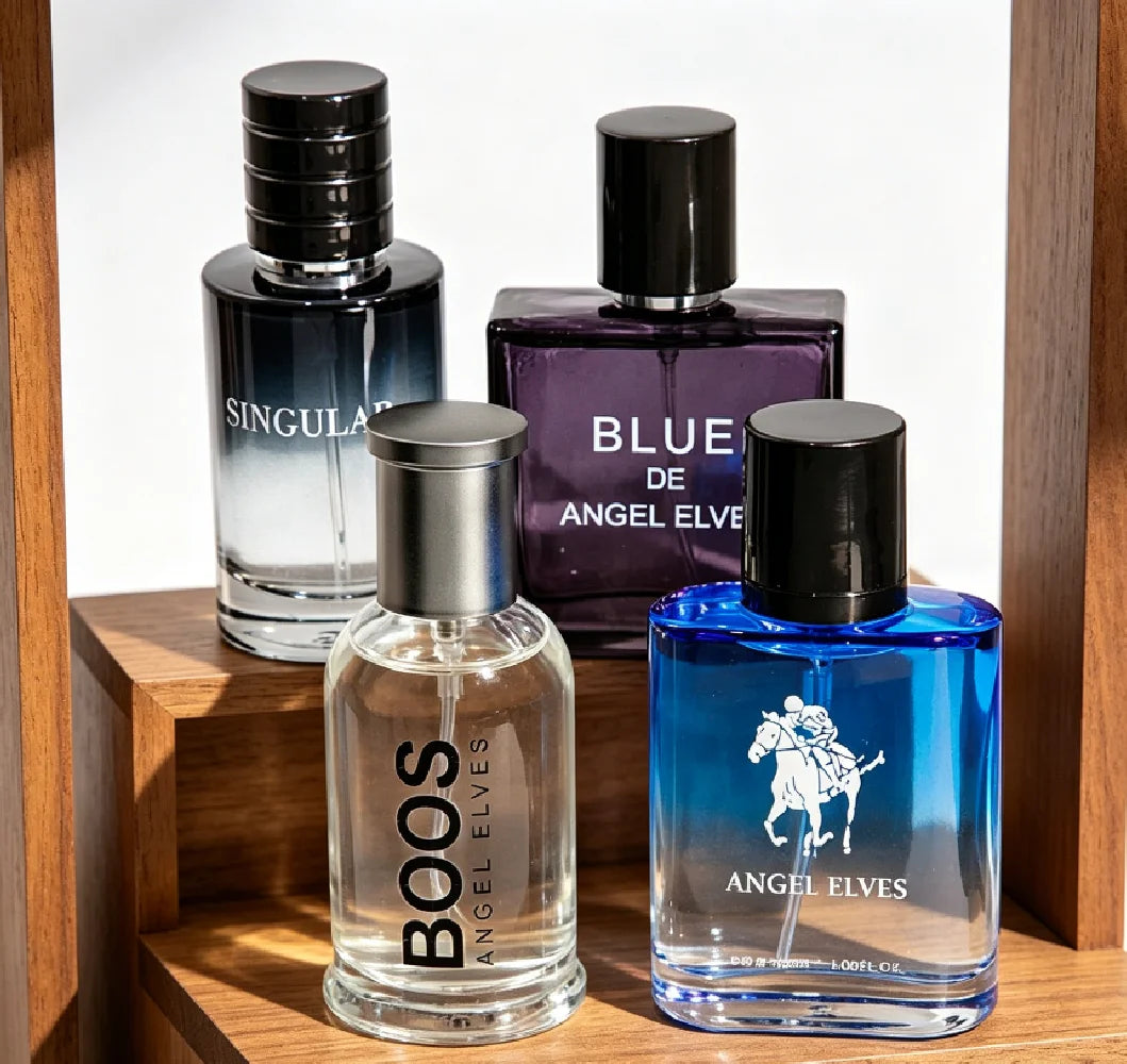 Angel Elves  Long Lasting 4 Pcs Luxury Men Cologne Gift Set.