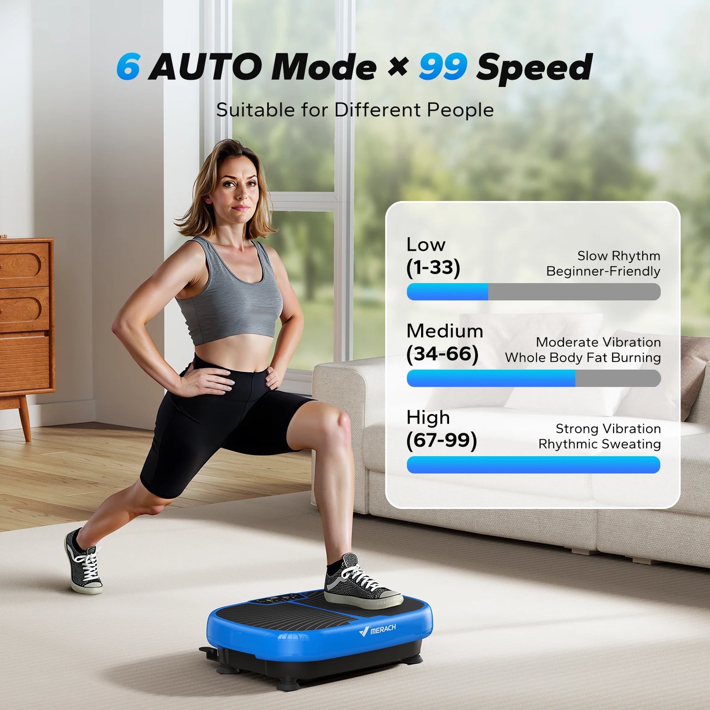 MERACH EMS Vibration Plate Exercise Machine .