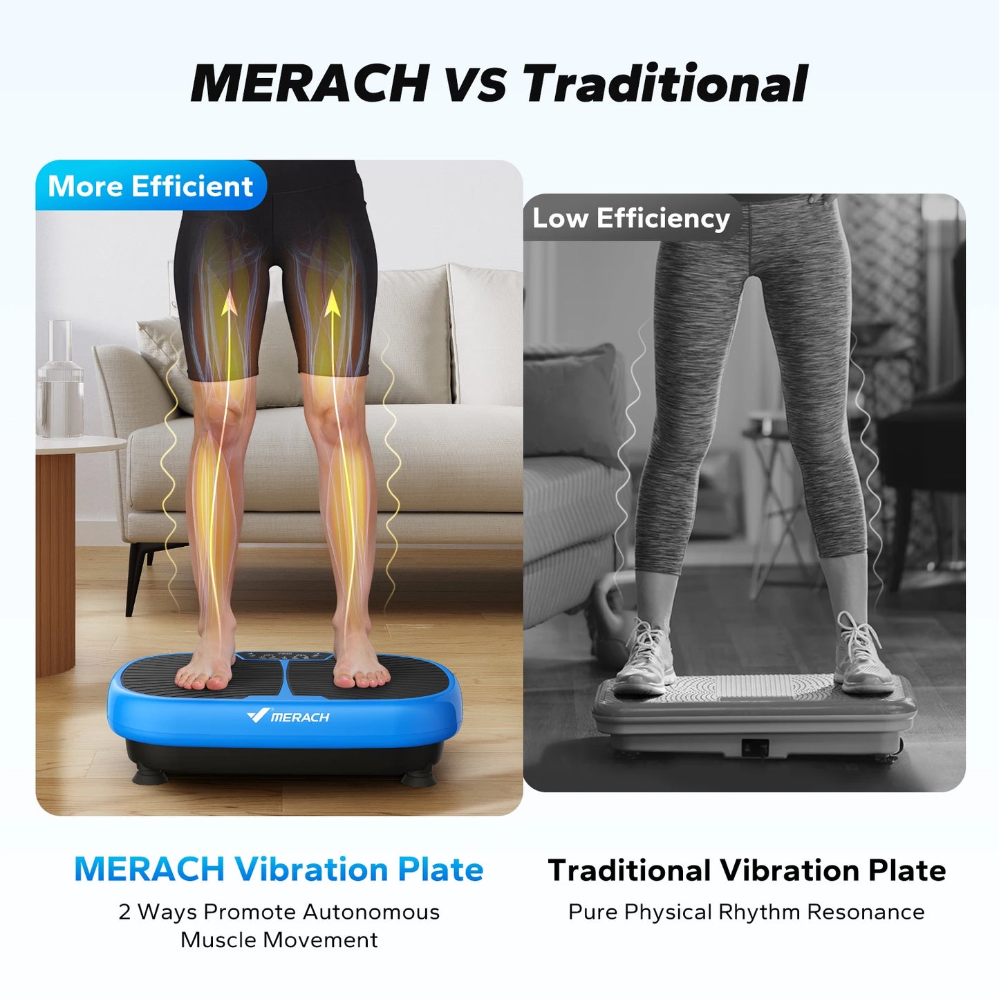 MERACH EMS Vibration Plate Exercise Machine .