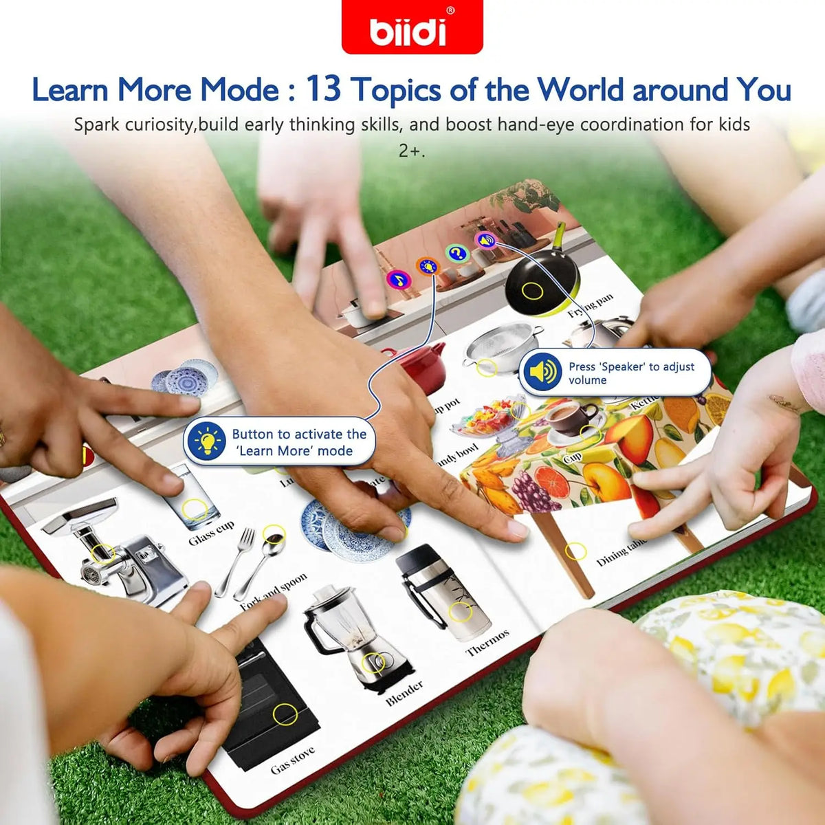 English Sound Book, Talking E-Book Montessori Interactive Toy For Children.