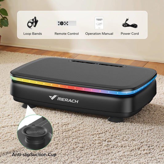 MERACH Vibration Plate Exercise Machine with Light .