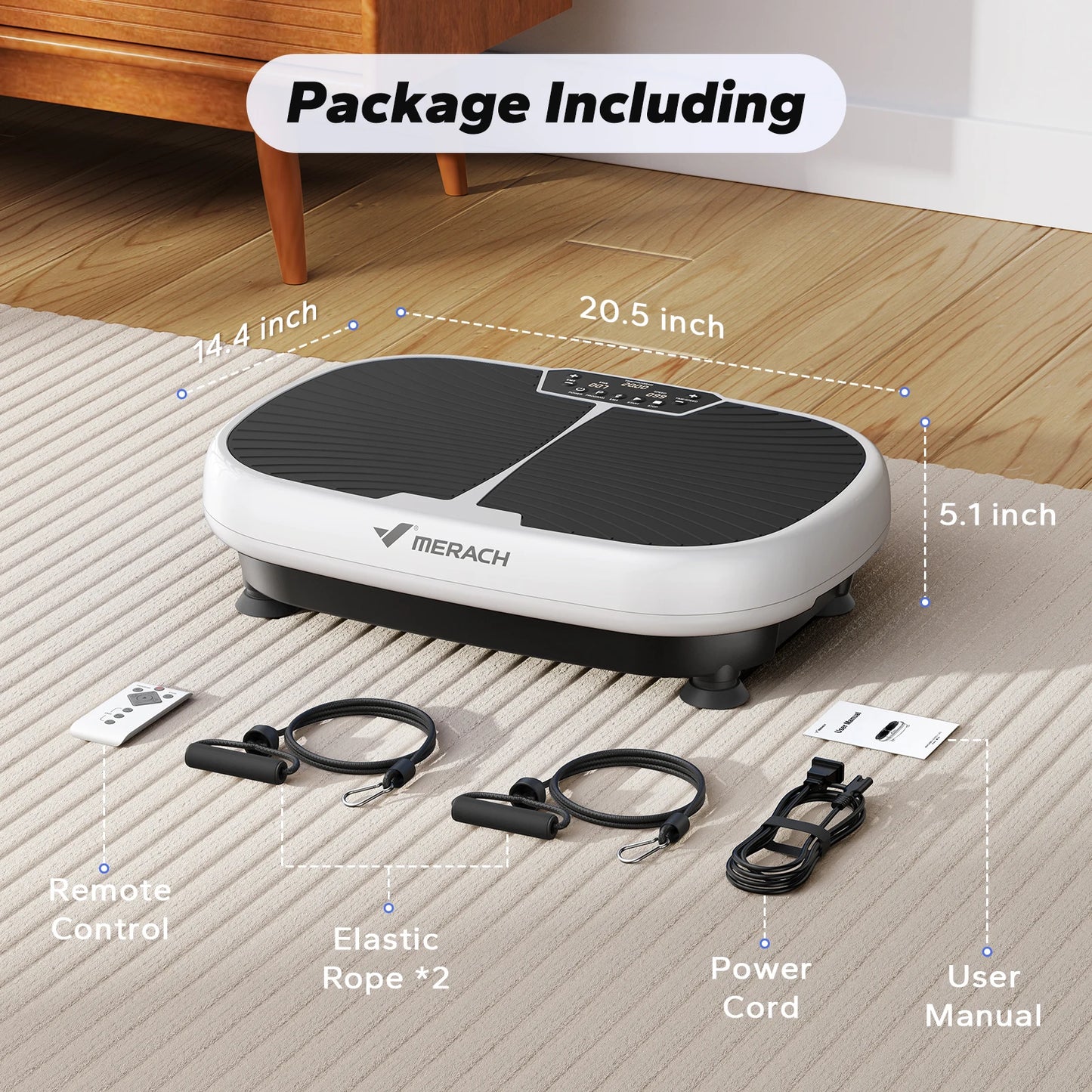 MERACH EMS Vibration Plate Exercise Machine .