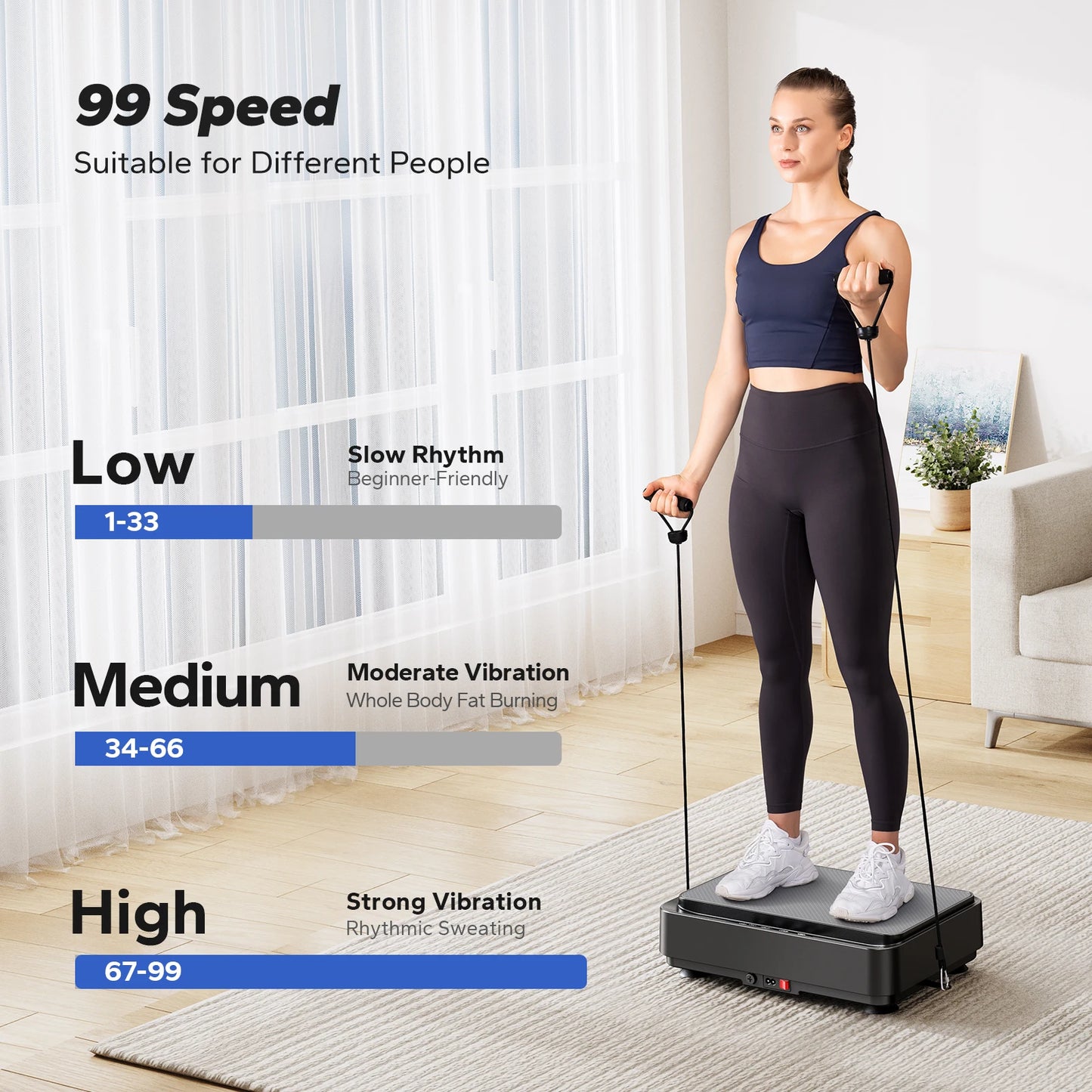 MERACH Vibration Plate Exercise Machine.