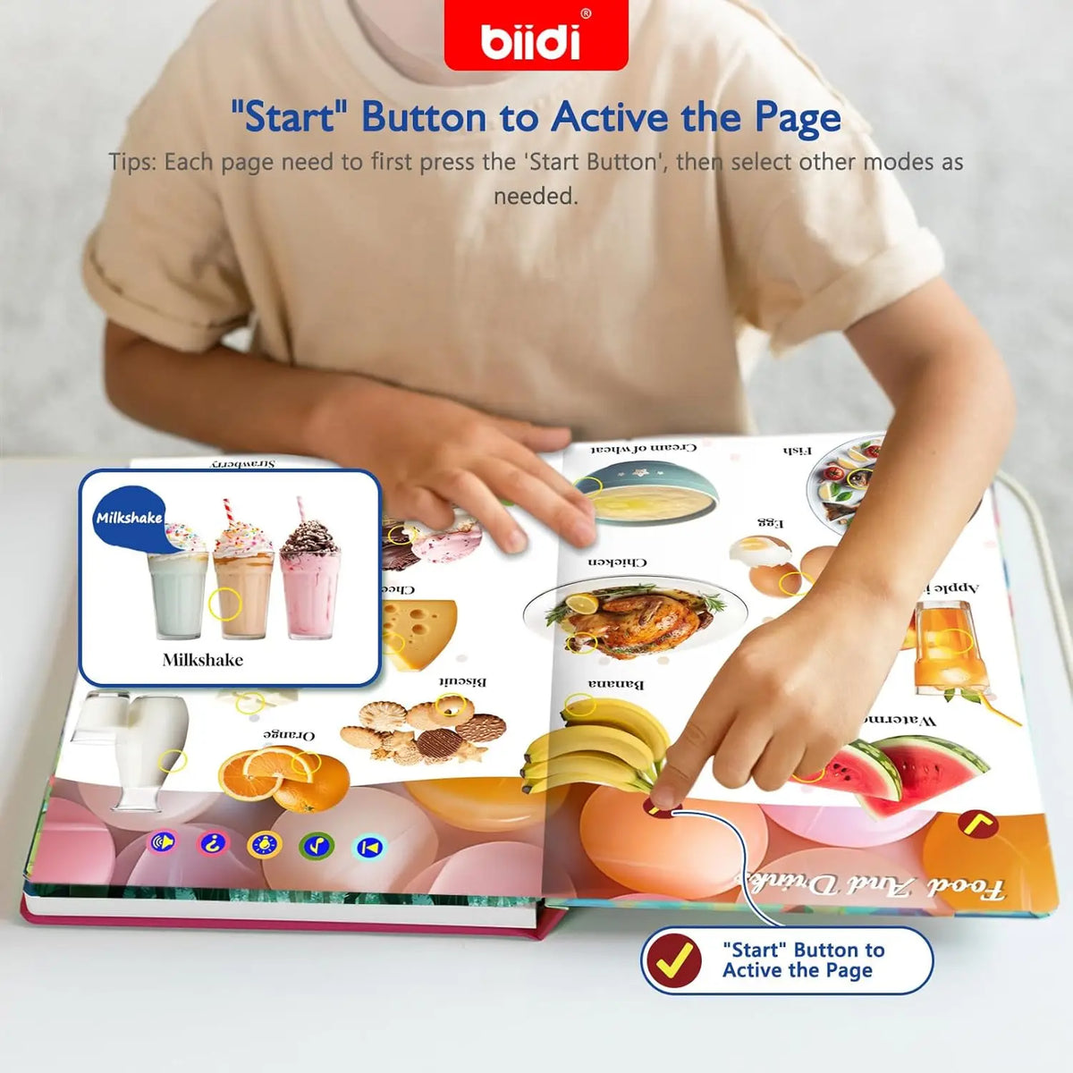 English Sound Book, Talking E-Book Montessori Interactive Toy For Children.