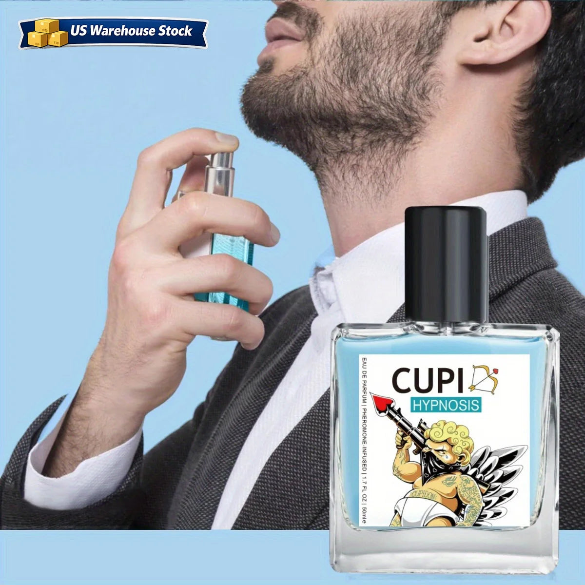 Cupid Hypnosis Pheromone  Long Lasting Cologne for Men.
