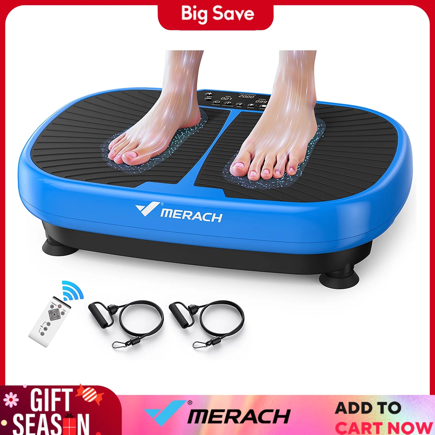 MERACH EMS Vibration Plate Exercise Machine .