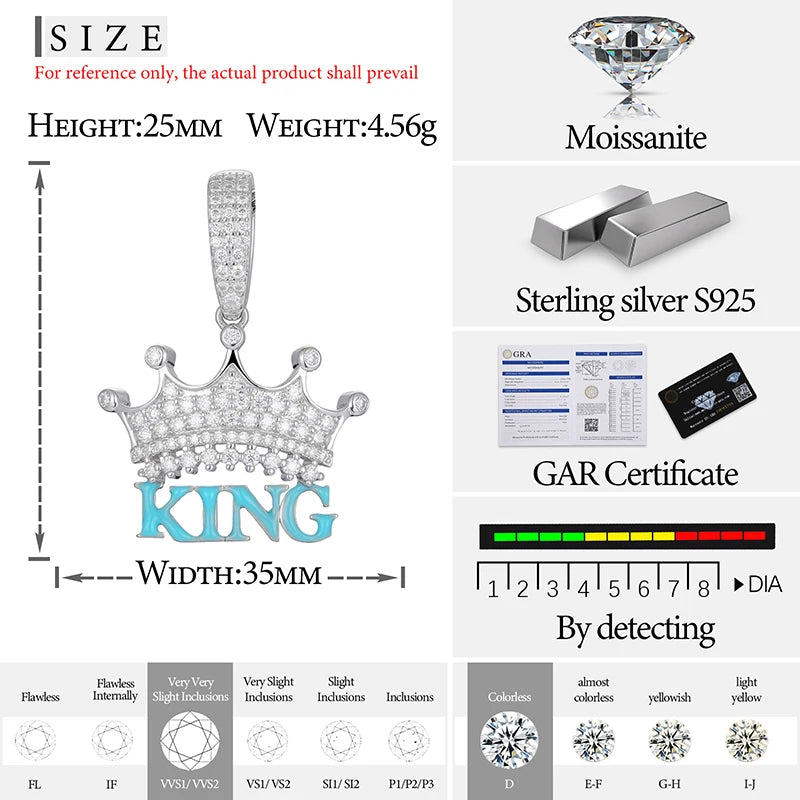 Classic Luminous Style Personalized Pendant with Necklace. (Silver 925 )