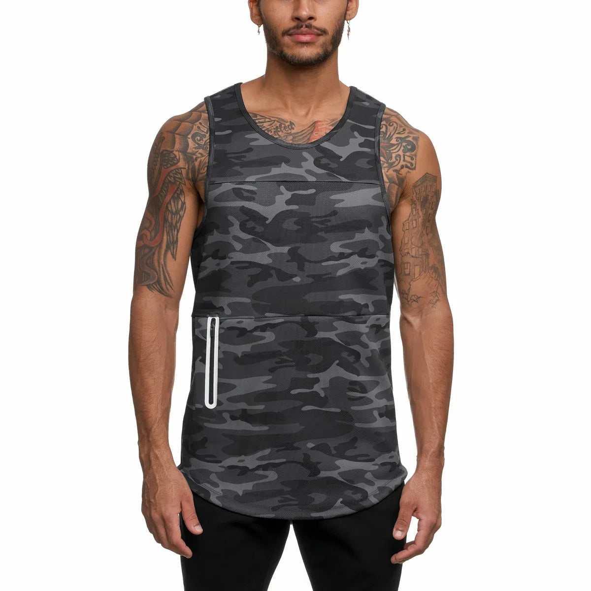 Men  quick drying running vest.