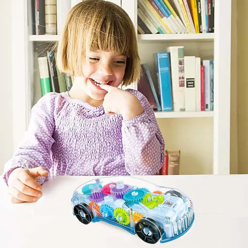 Kids Flashing Transparent  Racing Car.