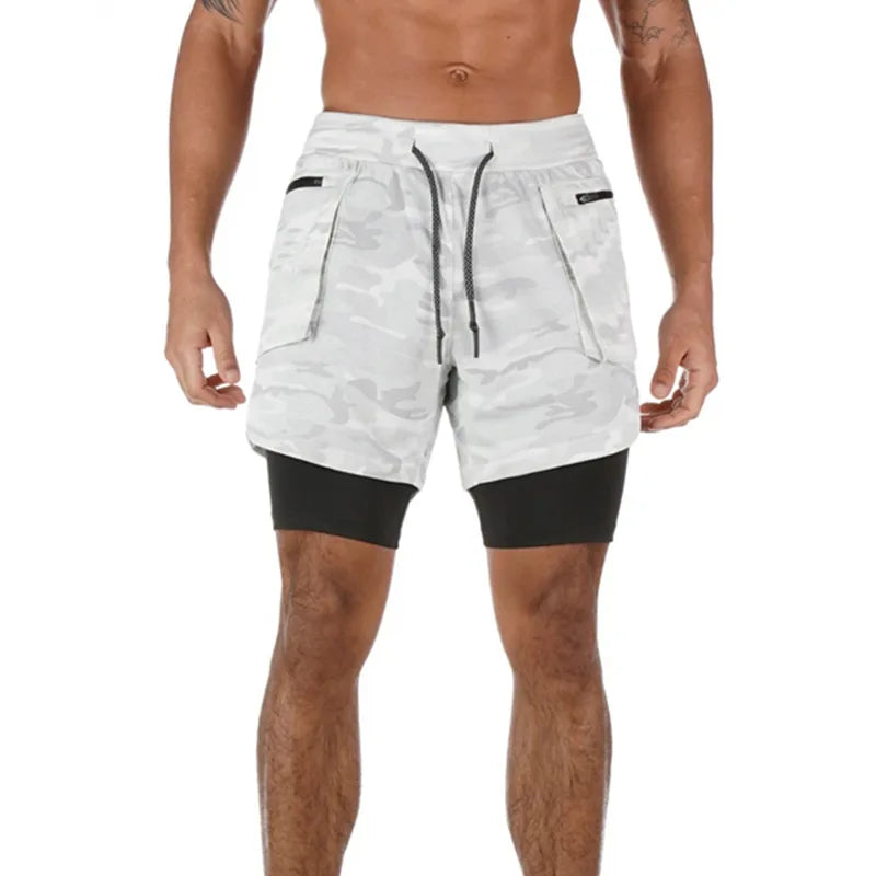 Double Layer Shorts  For Men.