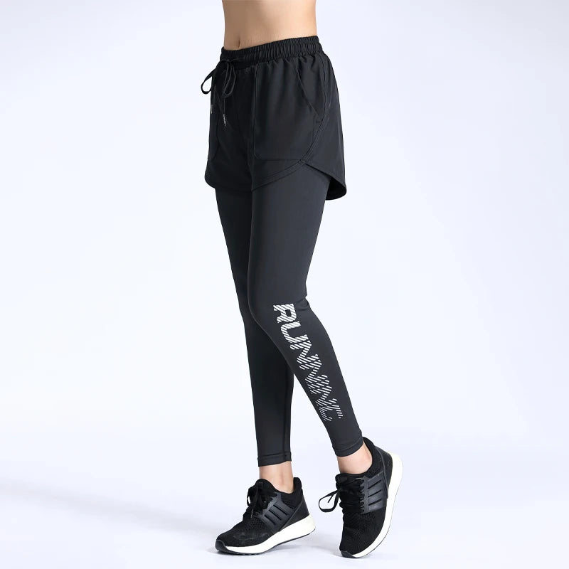 Two In One Sports Fitness Leggings.
