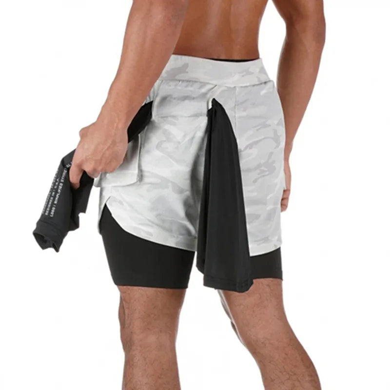 Double Layer Shorts  For Men.