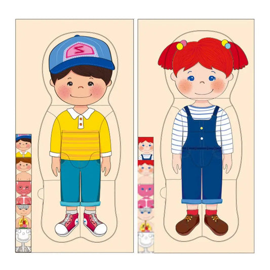 Wooden Human Body Puzzle  For  Boys and Girls.