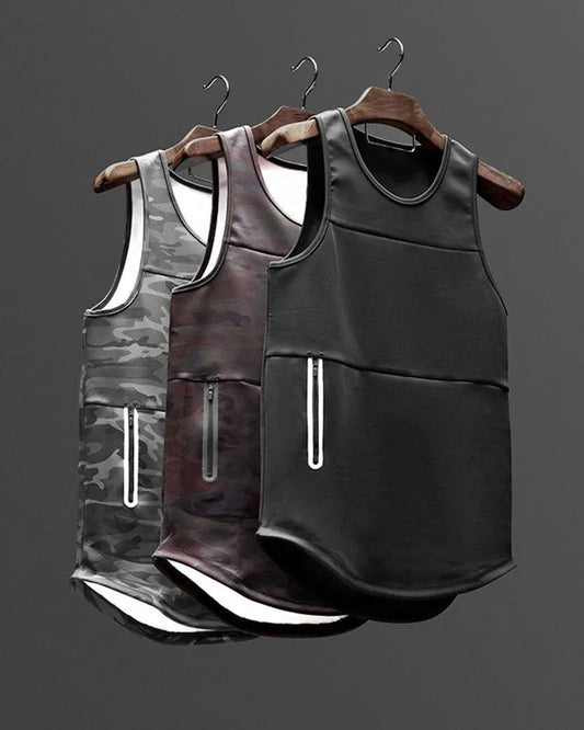 Men  quick drying running vest.