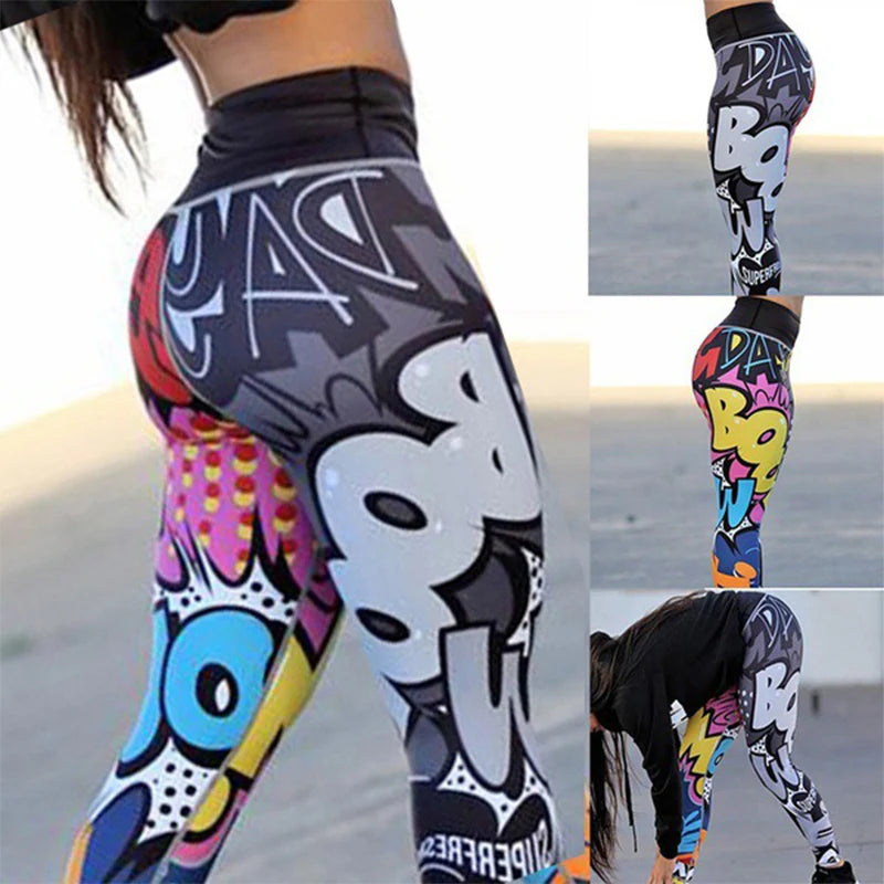 Unique Print Yoga Pants For Women.