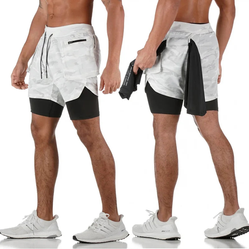 Double Layer Shorts  For Men.