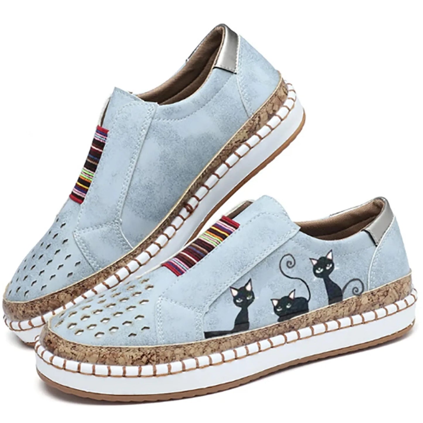 Canvas flat shoes for women .