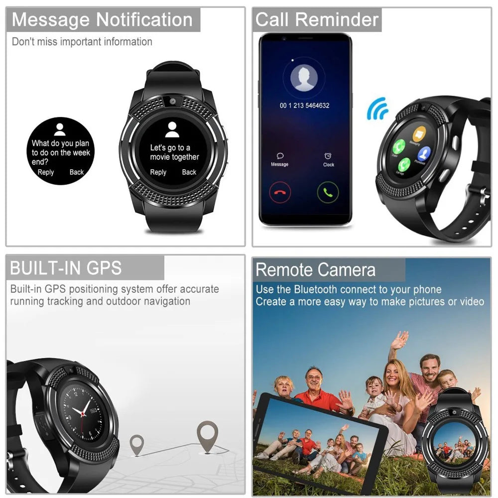 Bluetooth Smart Watch  With Touchscreen Watch for Men & Women.