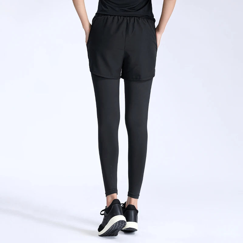 Two In One Sports Fitness Leggings.
