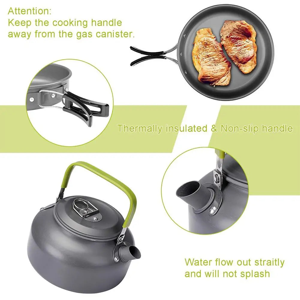 Aluminum Camping Cookware Kit For  Outdoor.