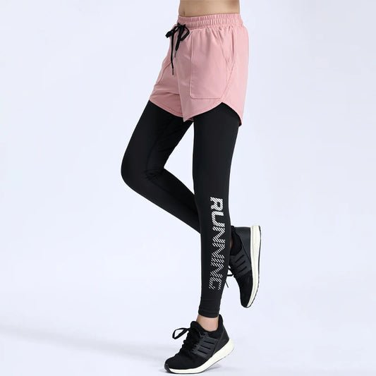 Two In One Sports Fitness Leggings.