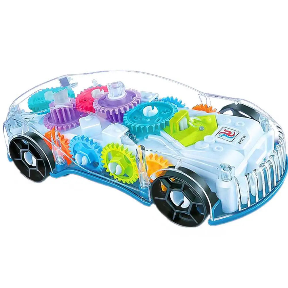 Kids Flashing Transparent  Racing Car.