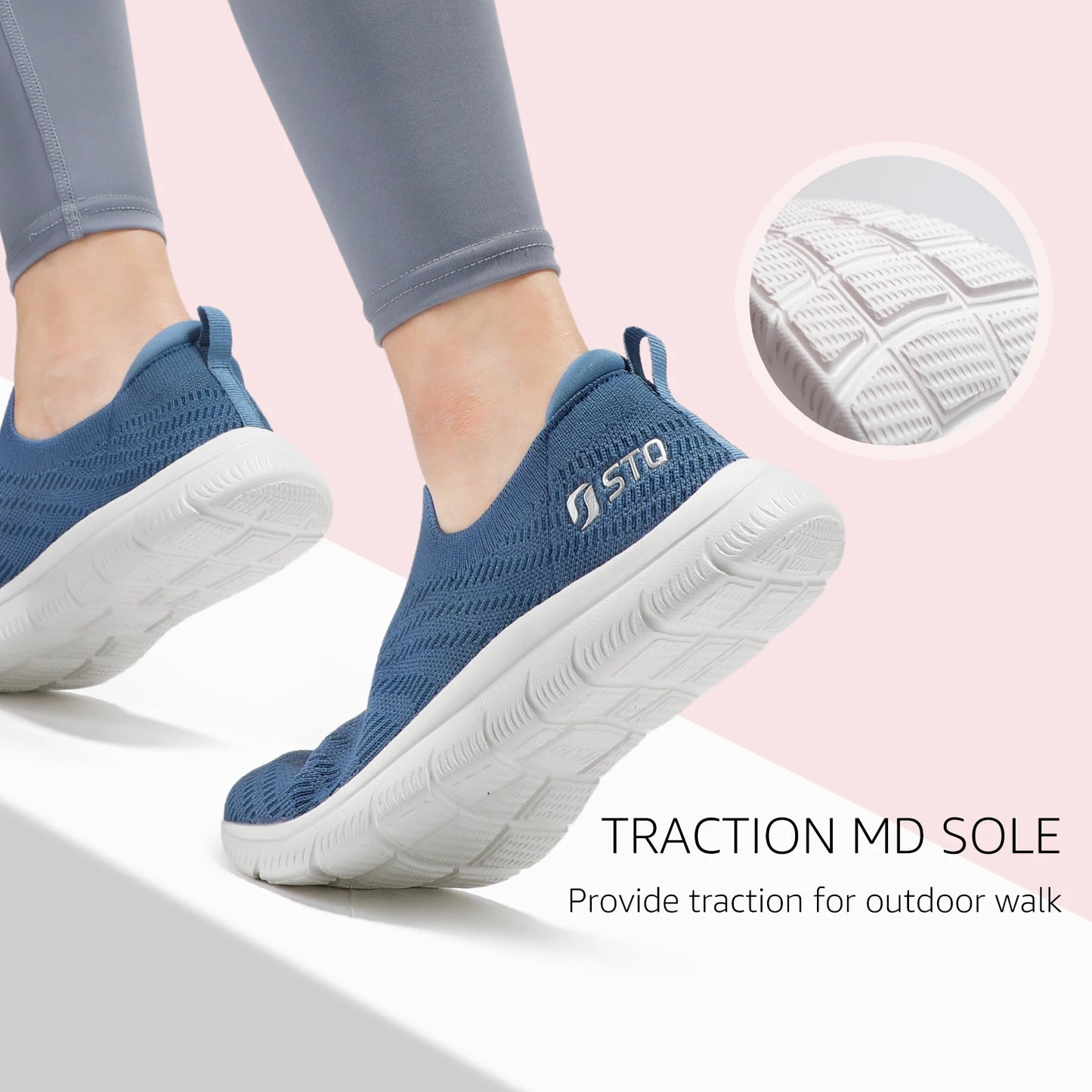 STQ Walking Shoes for Women with Arch Support .